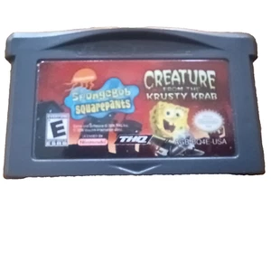 Nintendo Gameboy Advance GBA Spongebob Squarepants Creature From The Krusty Krab - Picture 1 of 2