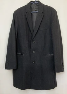NEW Mens Sports Jacket Winter Coat Wool Blend Dark Grey Colour - Size L Large - Picture 1 of 5