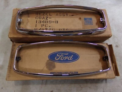 Biseles de lámpara trasera, par, Ford Country Squire 1966, Station Wagon, Nuevo de Lote Antiguo Foto 1 de 4