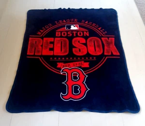 Vtg Northwest Officially Licensed MLB Boston Red Sox Soft Throw Blanket 50 X 60 - Picture 1 of 8