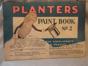 Planters Paint Book #2 1929 Peanut Mr. Peanut Vintage - Picture 1 of 9