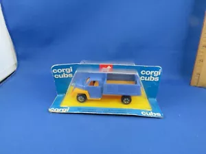 VTG Sealed 1976 Corgi Cubs Diecast Metal & Plastic - Blue Yellow Pickup Truck - Picture 1 of 5
