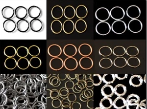 100pcs Pequeño 3.5mm O 4mm, 50pcs/5mm Abierto Arandelas Bricolaje Manualidades - Picture 1 of 5