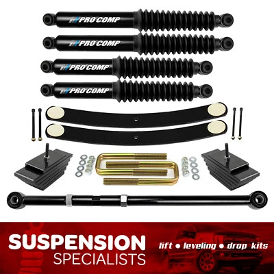 For Early 1999 Ford F250 4X4 3" Front 2" Rear Lift Kit w/ Pro Comp + Track Bar Foto 1 de 4
