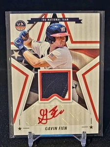 2025 USA Stars & Stripes /25 Red Ink Auto Jersey Gavin Fien - Bild 1 von 2