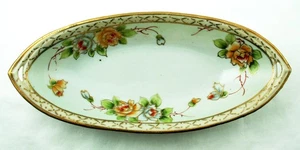 Noritake Nippon handbemalter Sellerie Teller mit Moriage Goldvergoldung Anfang 1900 - Bild 1 von 8