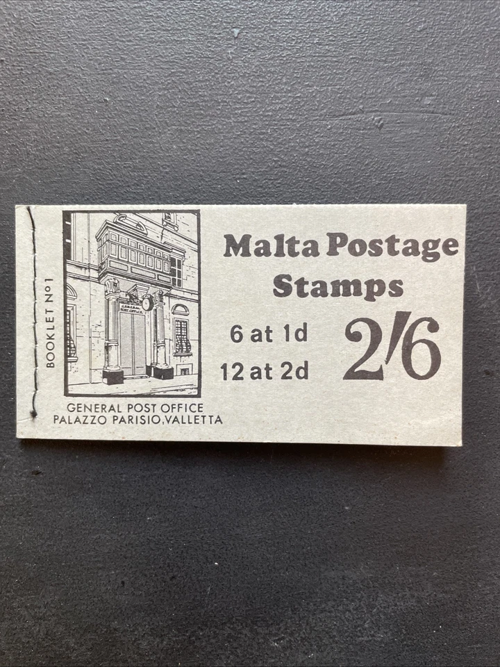 MALTA ~ QE II ~ FOLLETO DE SELLOS 1970 2/6 SB1 ~ MNH Foto 1 de 1