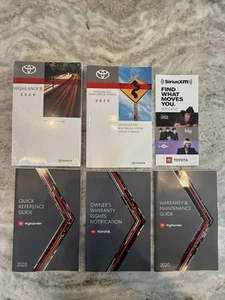 20 Toyota Highlander Owners Manual Set - Bild 1 von 1