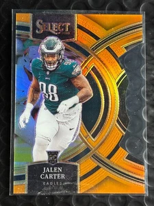 2023 Panini Select Premier Level Jalen Carter #171 Orange Prizm Die-Cut /399 RC - Picture 1 of 2