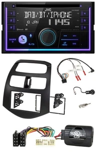 JVC Lenkrad USB 2DIN DAB Bluetooth CD Autoradio für Chevrolet Spark KLM 2012-201 - Bild 1 von 11