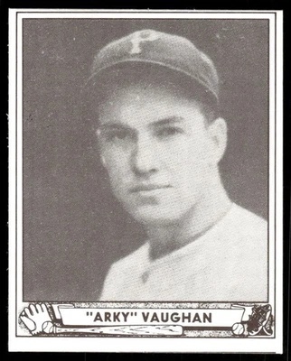 Arky Vaughan 1986 Play Ball REPRINT Baseball Card #107 (NM) - Image 1 of 2