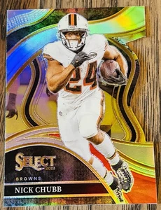 2023 Panini Select - Club Level Nick Chubb #229 Silver Prizm Die-Cut - Picture 1 of 2