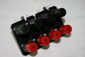 8 WAY RED BLACK SCREW TERMINAL CONNECTION POSTS fd1e3 - Picture 1 of 1