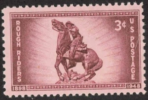 US #973 3¢ Rough Riders 1948 MH - Picture 1 of 1
