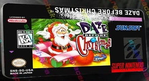 Daze Before Christmas SNES Custom Label Highest Quality Glossy Vinyl Sticker - Picture 1 of 1
