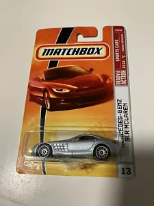 Matchbox Mercedes Benz SLR McLaren Silver 2008 1/64 #13 nuovo - Foto 1 di 1