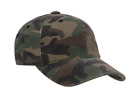 Flexfit Garment Washed Camo Fitted Flex Fit Cap 6977CA Camouflage Baseball Hat
