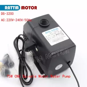 Bomba de agua de motor de husillo CNC 75 W 3,2 m 220 VCA para fresadora enrutadora CNC - Imagen 1 de 5