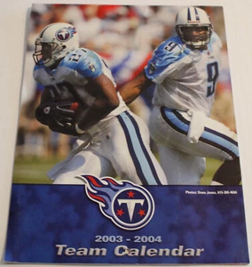 Vintage 2003-2004 TENNESSEE TITANS NFL FOOTBALL TEAM CALENDAR MCNAIR GEORGE B2 - Picture 1 of 4