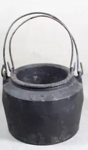 Antique 2 Piece Cast Iron Lead/Glue Smelting Double Smelting Pot 3-0 - Picture 1 of 5