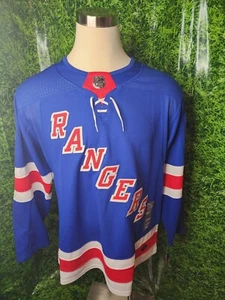 Camiseta deportiva auténtica de Adidas Pro azul para hombre de los New York Rangers Brady Skjei #76 L 52 - Imagen 1 de 6