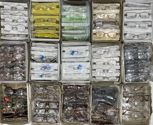 680 pairs Mixed Lot Bulk Assorted Wholesale Eyeglasses Frames Adult S, M, L - Picture 1 of 20