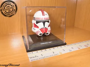 COMMANDER THIRE STAR WARS HELMET CASCO CASQUE 1/5 MINT WITH CASE!! - Foto 1 di 1