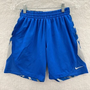 Nike Dri-Fit Shorts Boys Medium Blue Shorts Running Gym Training Polyester Youth - Picture 1 of 10