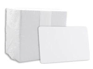 HID CR80 NOCO UltraCard Premium PVC Security Blank white ID cards New - 300 Pcs - Picture 1 of 7