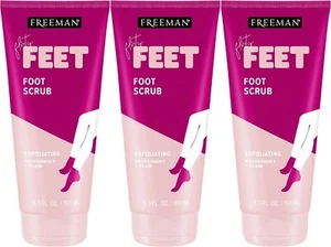 Freeman Peppermint & Plum Foot Scrub, Soothing & Exfoliating, 5.3 oz. Pack of 3 - Picture 1 of 4