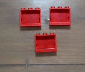 LEGO 92410 Bright Red Cupboard Cabinet Box 2x3x2 Qty 3 - Picture 1 of 3