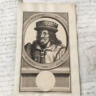 Gravure XVII Portrait Clothaire III Roi de France Etching 17thC
