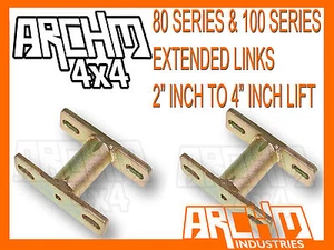 FRONT SWAY BAR LINK EXTENSIONS FOR TOYOTA LANDCRUISER 80 & 100 SERIES - Picture 1 of 1