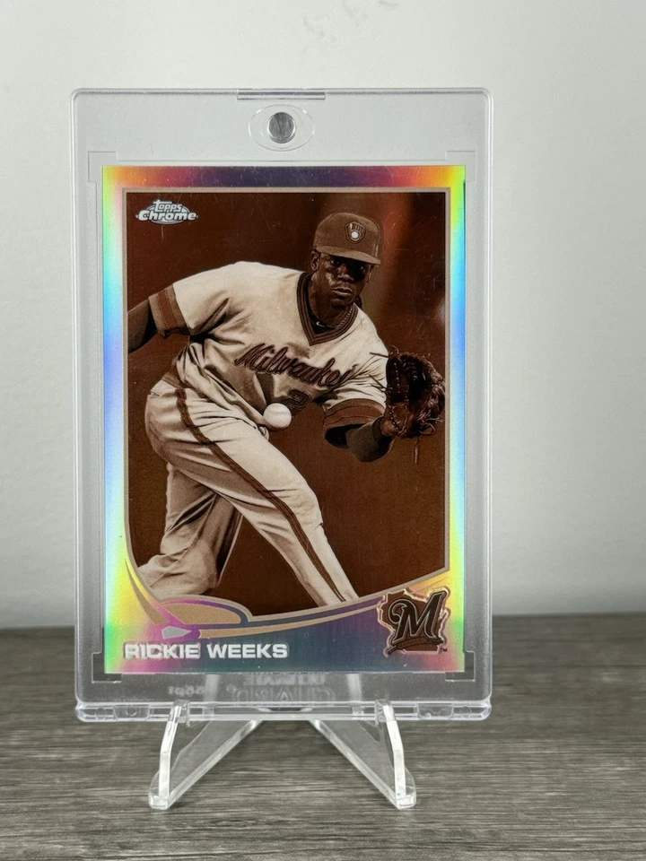 2013 Topps Chrome - Rickie Weeks #108 refractor sepia/75 Foto 1 de 4