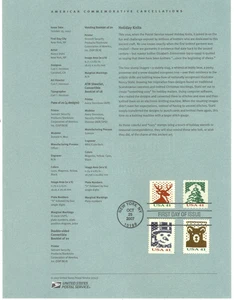 Francobolli USA: 2007 Holiday Knits. Pagina ricordo, SP1678 SC 4209, 10, 12, 15 - Foto 1 di 1
