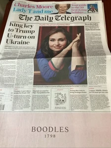 The Daily Telegraph Newspaper Sept  27 2025 Sophie Ellis Bextor, Donald Trump - Foto 1 di 1