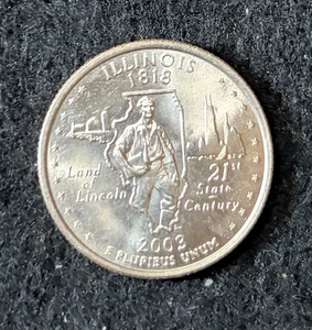 2003 D Illinois Quarter Circulated Free Shipping - Picture 1 of 2