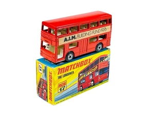Matchbox Lesney Superfast MB17 A.I.M. Building Fund 1976 Londoner Bus w/I Box - Picture 1 of 12