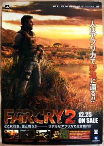 Farcry 2 RARE PS3 51.5cm x 73cm Japanese Promotional Poster - Picture 1 of 1
