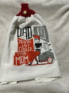 Dad You Are Way Cooler Then Mom doppelt gehäkeltes Top Handtuch von Laura - Bild 1 von 1