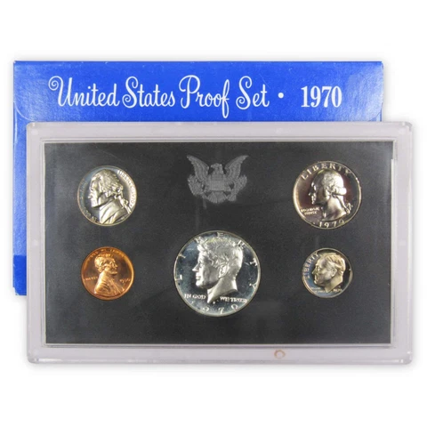 1970 Proof Set U.S. Mint Original Government Packaging OGP Collectible Cover