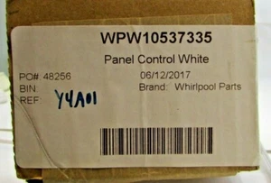 Pannello di controllo Whirlpool originale OEM bianco WPW10537335, NUOVO - Foto 1 di 1