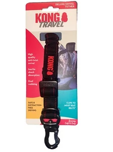 NEW Kong Travel Deluxe Swivel Tether Seatbelt For Animals Car Dog Cat Pets - Picture 1 of 6