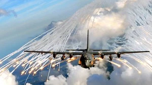 AC-130 attacco terra supporto aria ravvicinata cannoniere aereo modello legno spedizione gratuita - Foto 1 di 1