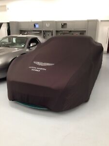Aston Martin Works Soft Stretch Car Cover in Black with Silver Wings Logo