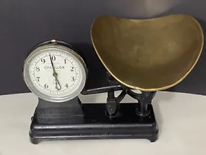 Antique John Chatillon & Sons Scale New York USA 10 lbs double sided Iron Bronze - Picture 1 of 23
