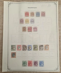GB SELLOS POSTALES TRANSVAL VICTORIA Y EDWARD VII 22 EN TOTAL ALGUNOS SIN USAR - Imagen 1 de 1