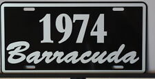 METAL LICENSE PLATE 1974 BARRACUDA FITS PLYMOUTH MOPAR SLANT SIX 318 340 360 
