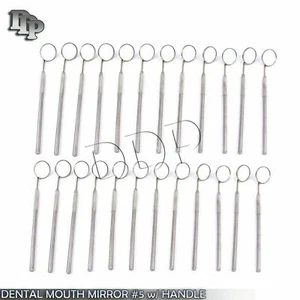 50 espejos dentales # 5 instrumentos quirúrgicos completos con mango - Imagen 1 de 3