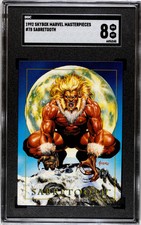 1992 Skybox Marvel Masterpieces Sabretooth SGC 8 NM/MT